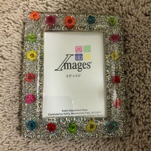 Silver and sparkly floral Picture Frame